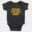 Tension Edukadha Kudu Short Sleeve Baby Onesie in Black Color